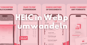 HEIC zu WEBP konvertieren: Kostenlos HEIC in WEBP online. Konvertiere HEIC-Dateien in WEBP mit diesem kostenlosen und schnellen Online-Tool.