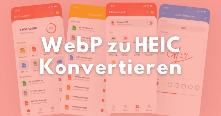 WebP zu HEIC Konvertieren: Kostenloser Online Bildkonverter